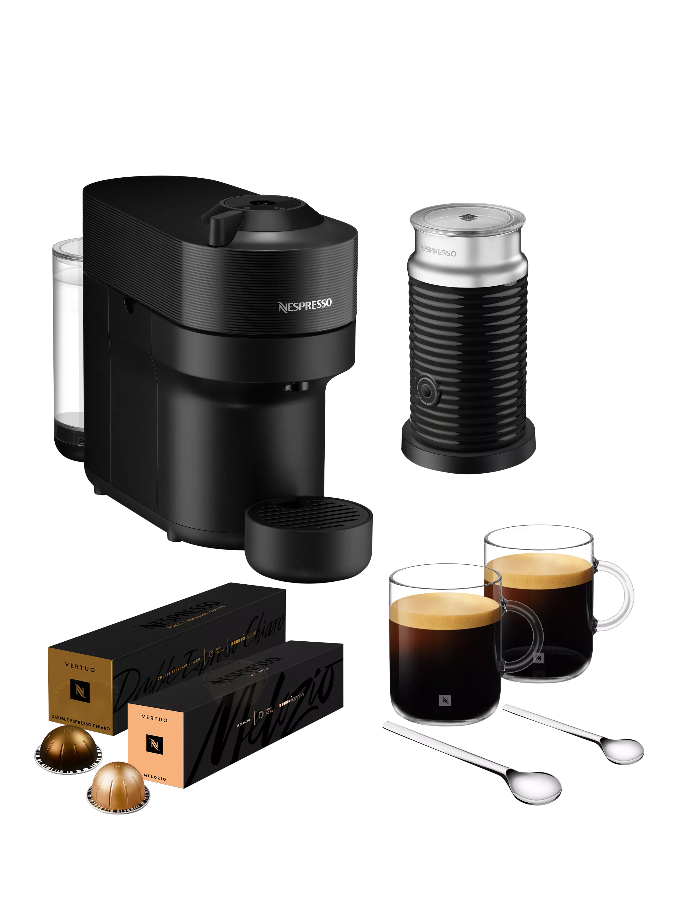 Nespresso Vertuo Pop coffee machine black, imported from the UK