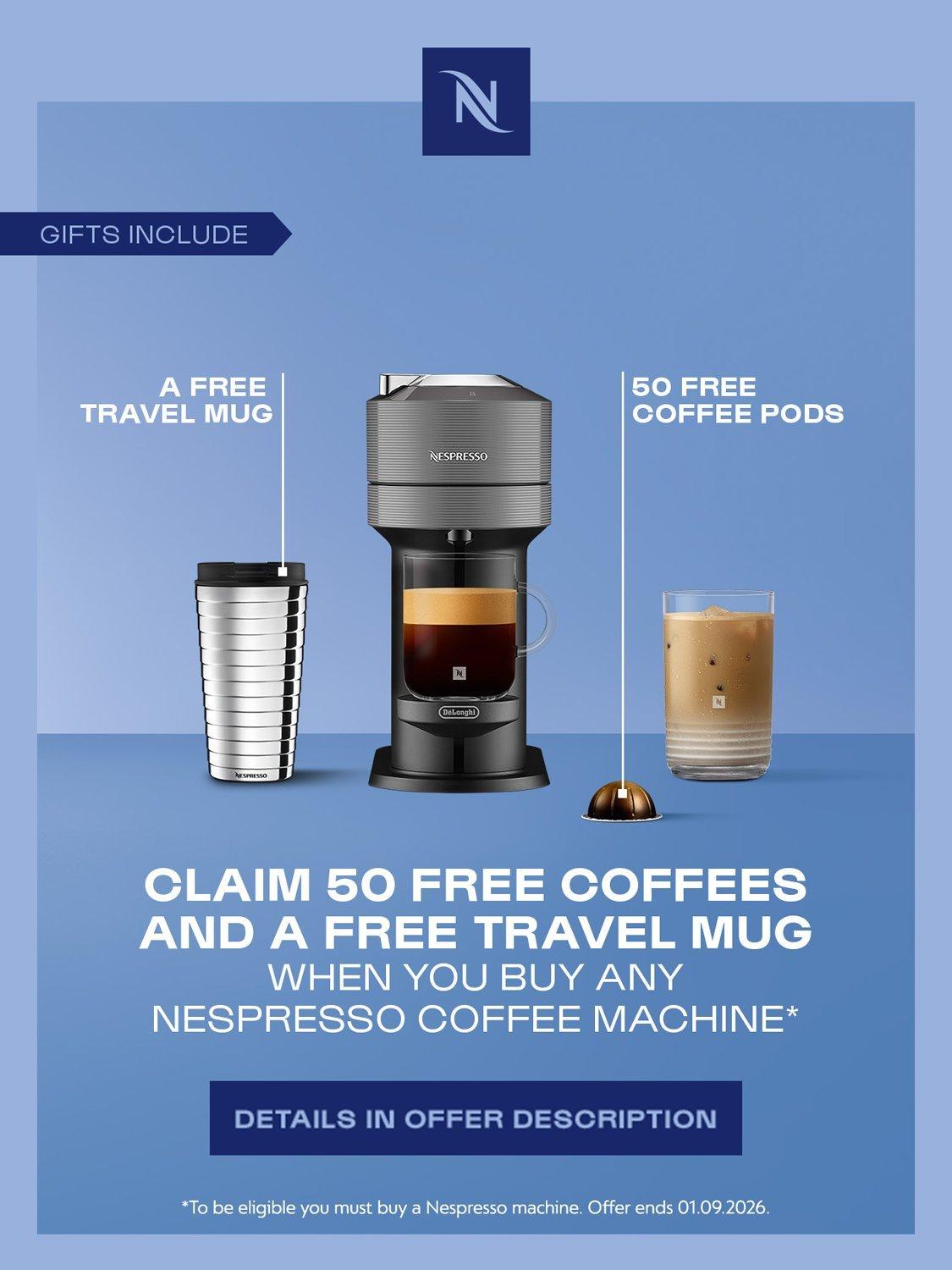 Nespresso Vertuo Next coffee pod machine, imported from the UK