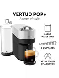 Nespresso Vertuo Pop Plus silver coffee machine - British product