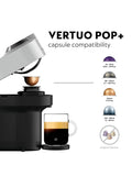 Nespresso Vertuo Pop Plus silver coffee machine - British product