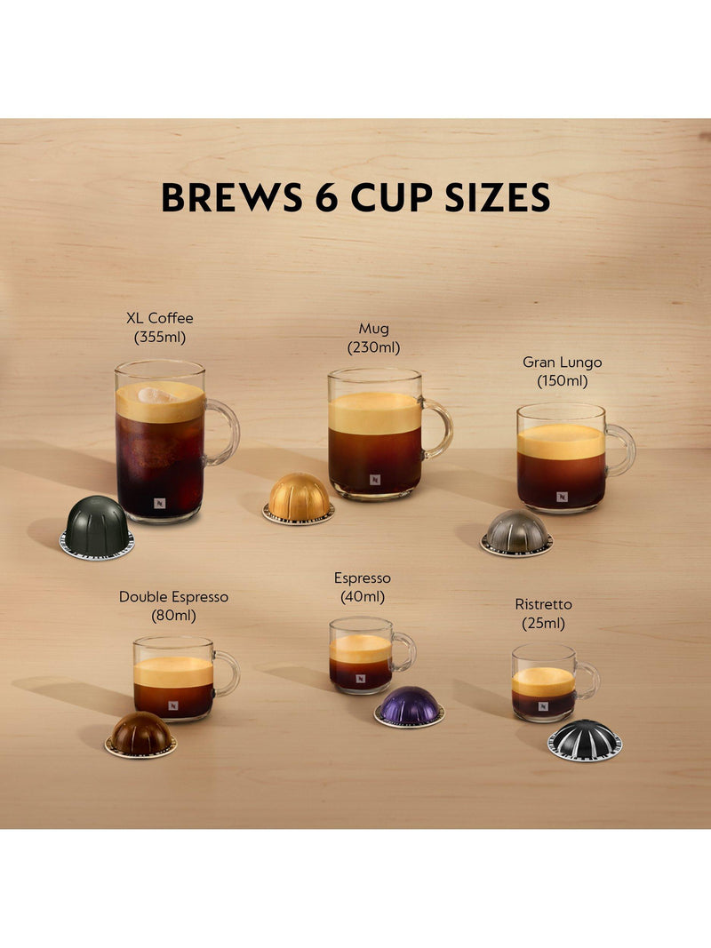 Nespresso Vertuo Pop Plus silver coffee machine - British product