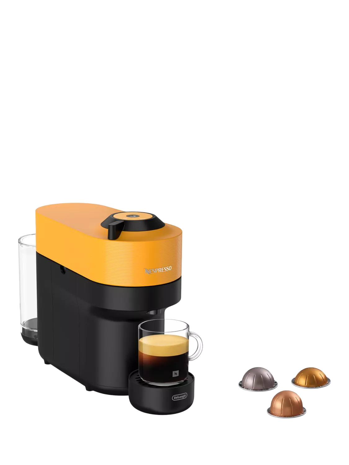 Vertuo Pop Coffee Pod Machine by De'Longhi, Mango Yellow