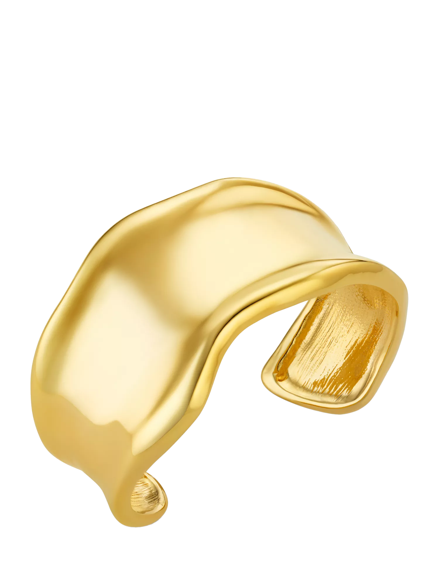 Orelia statement cuff bracelet gold 18k (British brand)
