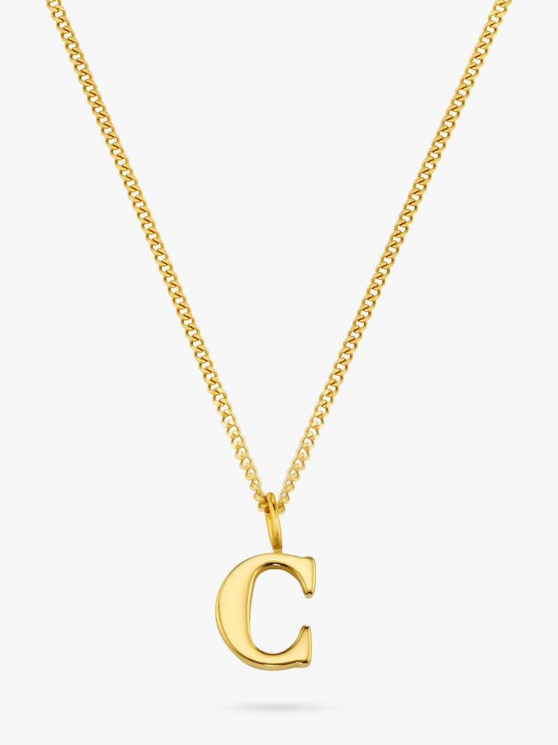 Orelia initial necklace pale gold waterproof giftbox, UK version