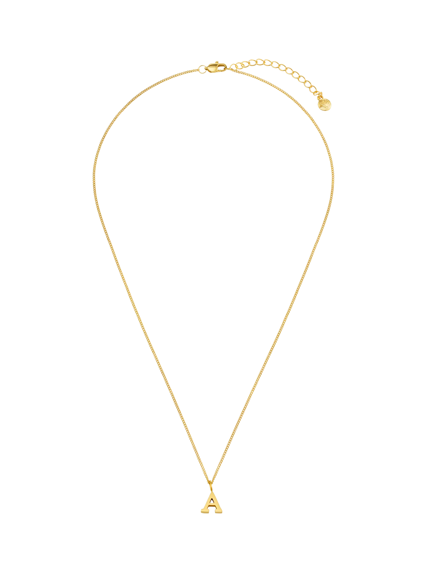 Orelia initial necklace pale gold waterproof giftbox, UK version
