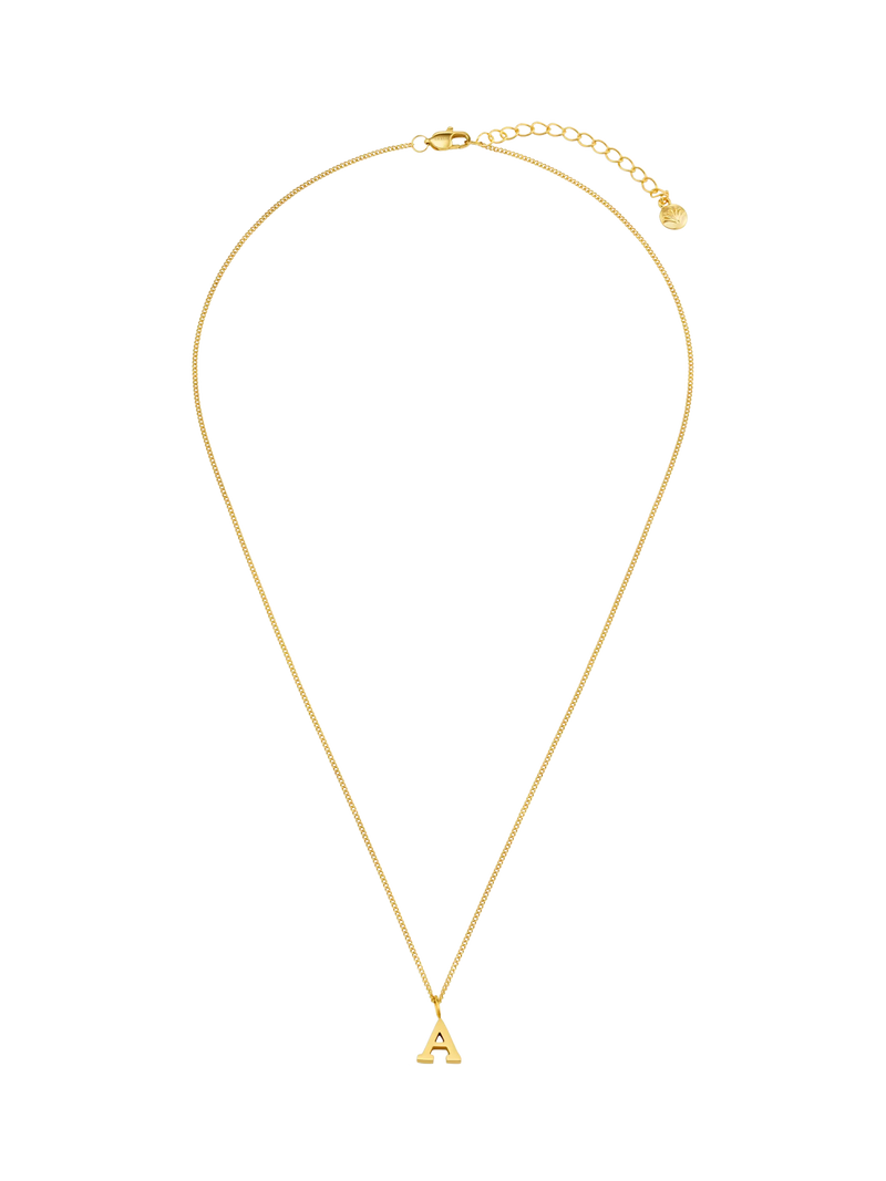 Orelia initial necklace pale gold waterproof giftbox, UK version