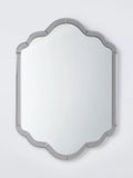 John Lewis Deco Scallop Bevelled Glass Wall Mirror, 70 x 50cm, Clear