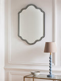 John Lewis scallop bevelled glass wall mirror 70x50cm, imported from the UK