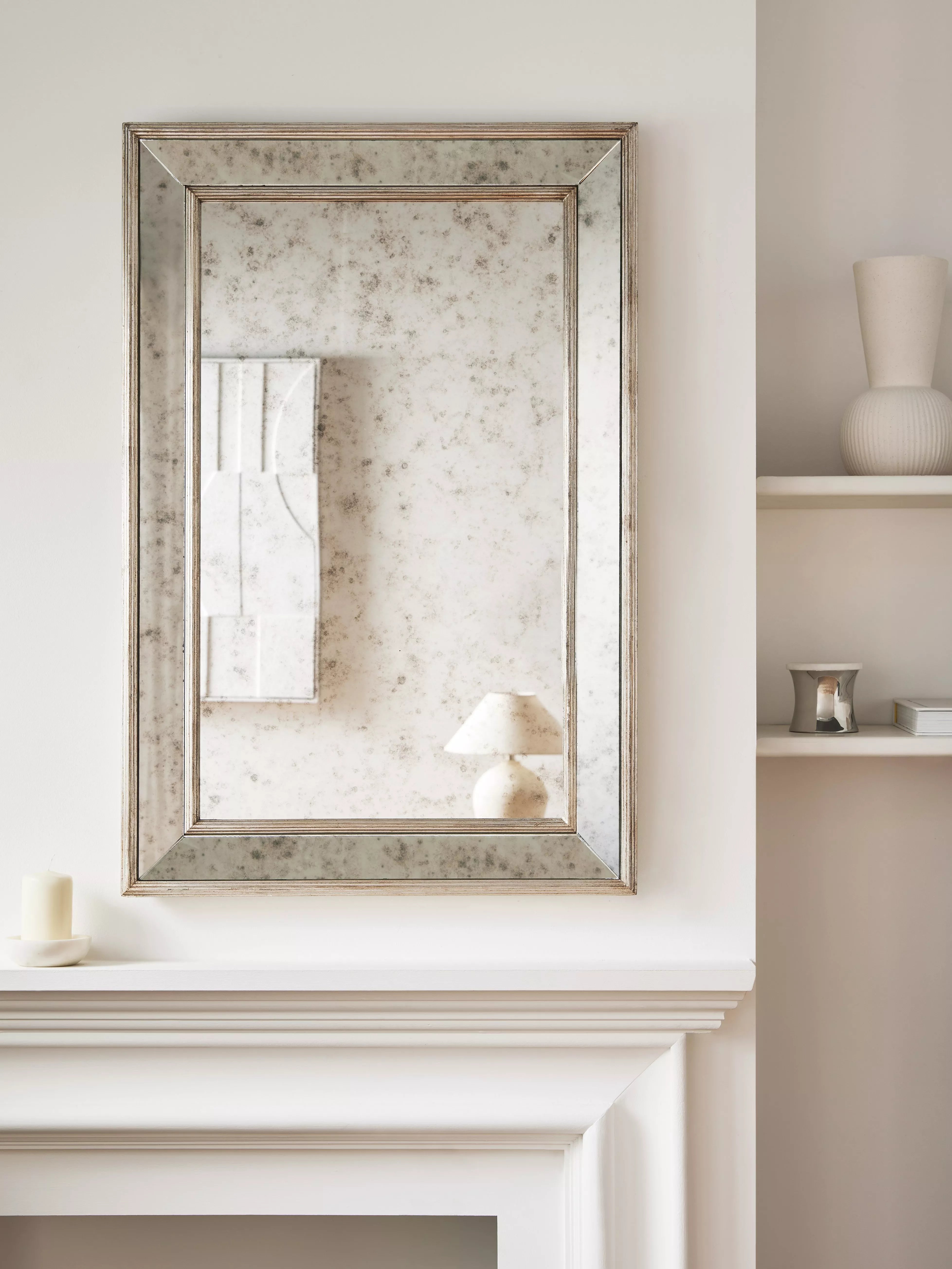 John Lewis antique bevel glass wall mirror 90x60cm, imported from the UK