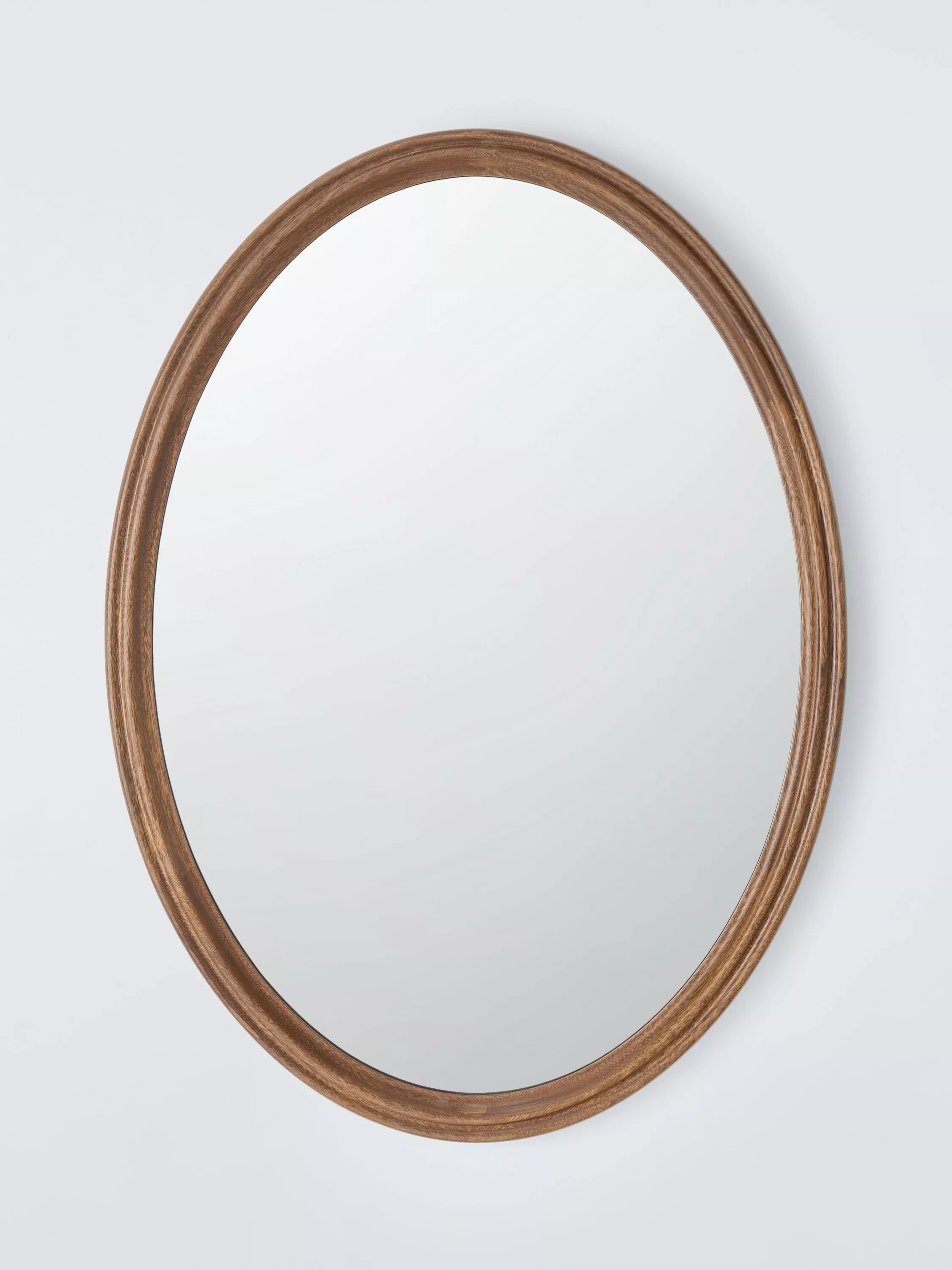 John Lewis farmhouse oval wall mirror walnut 75x55cm, UK version