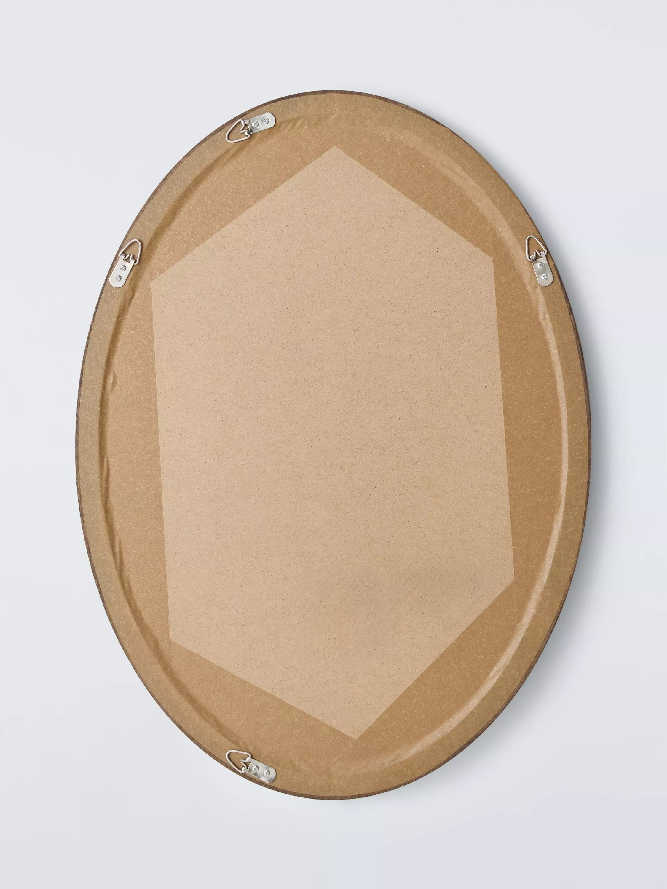 John Lewis farmhouse oval wall mirror walnut 75x55cm, UK version