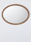 John Lewis farmhouse oval wall mirror walnut 75x55cm, UK version