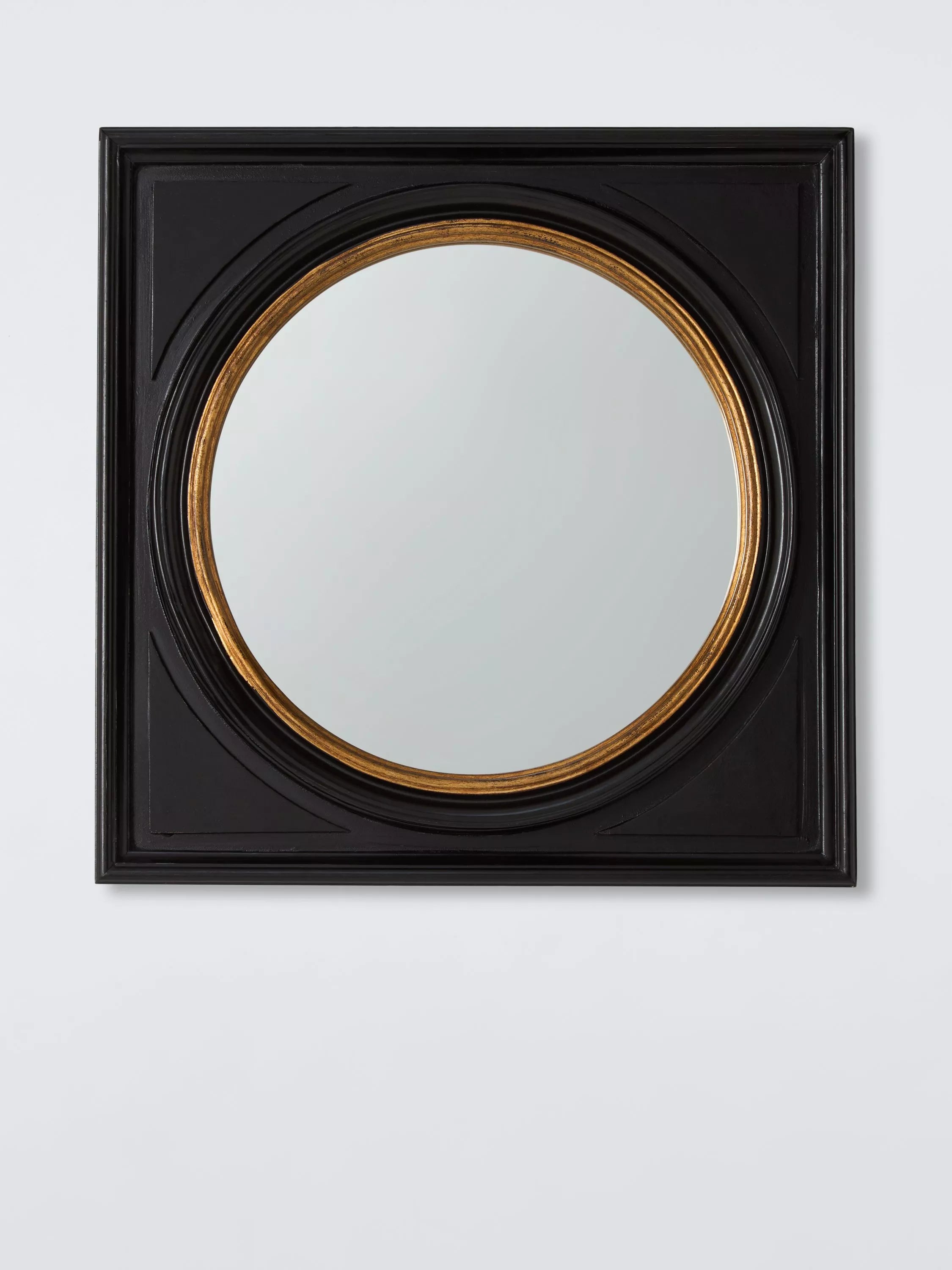 John Lewis Georgian square wall mirror black 50cm, UK version
