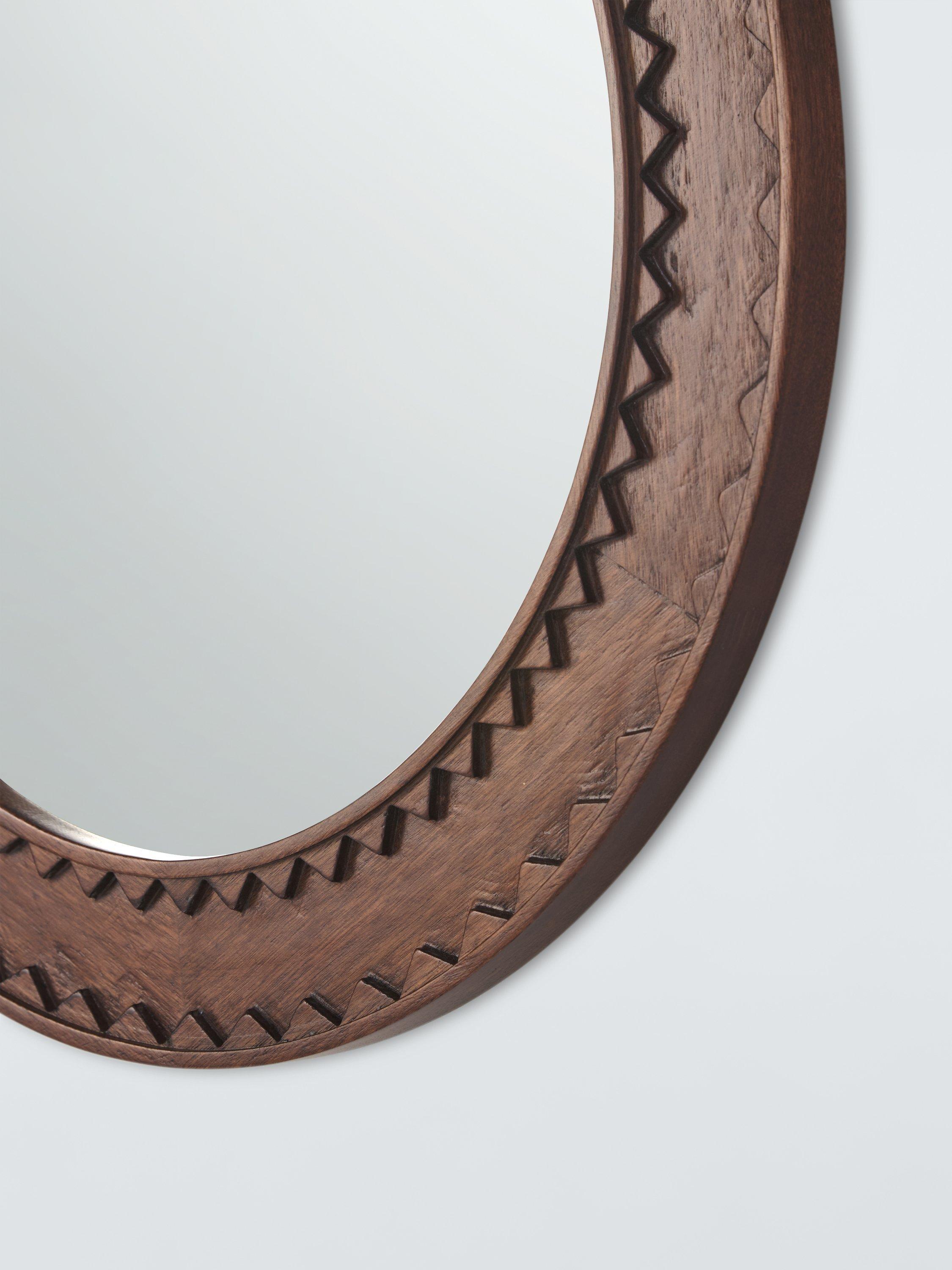 John Lewis zig zag round wall mirror 65cm, UK version