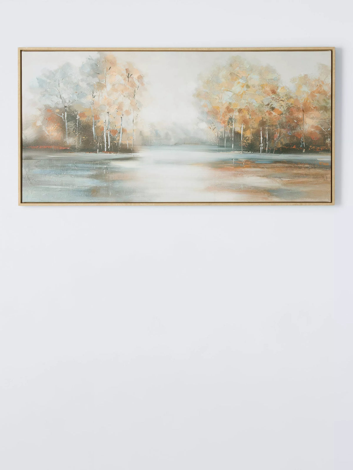 John Lewis framed canvas print Trees on the Lake 50x100cm, UK version