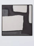 John Lewis Mono Shapes abstract framed print 80x80cm (British brand)