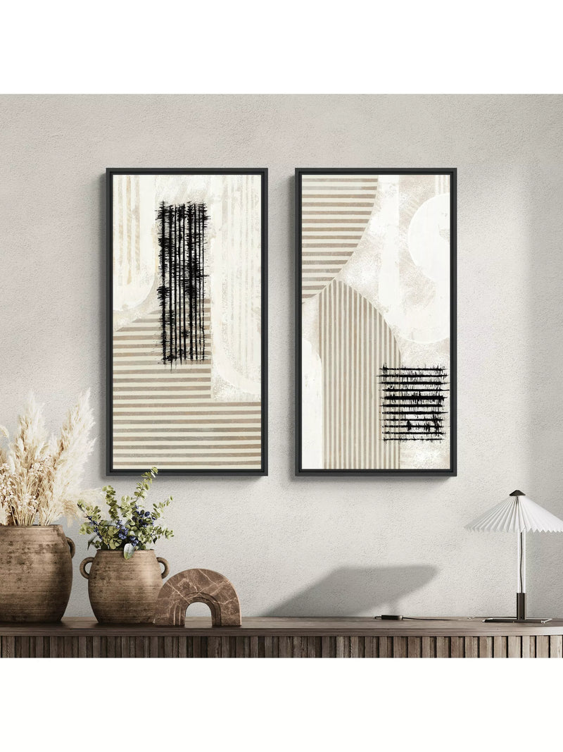 John Lewis x John Cooper abstract canvas print set 84x44cm (British brand)