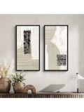 John Lewis x John Cooper abstract canvas print set 84x44cm (British brand)