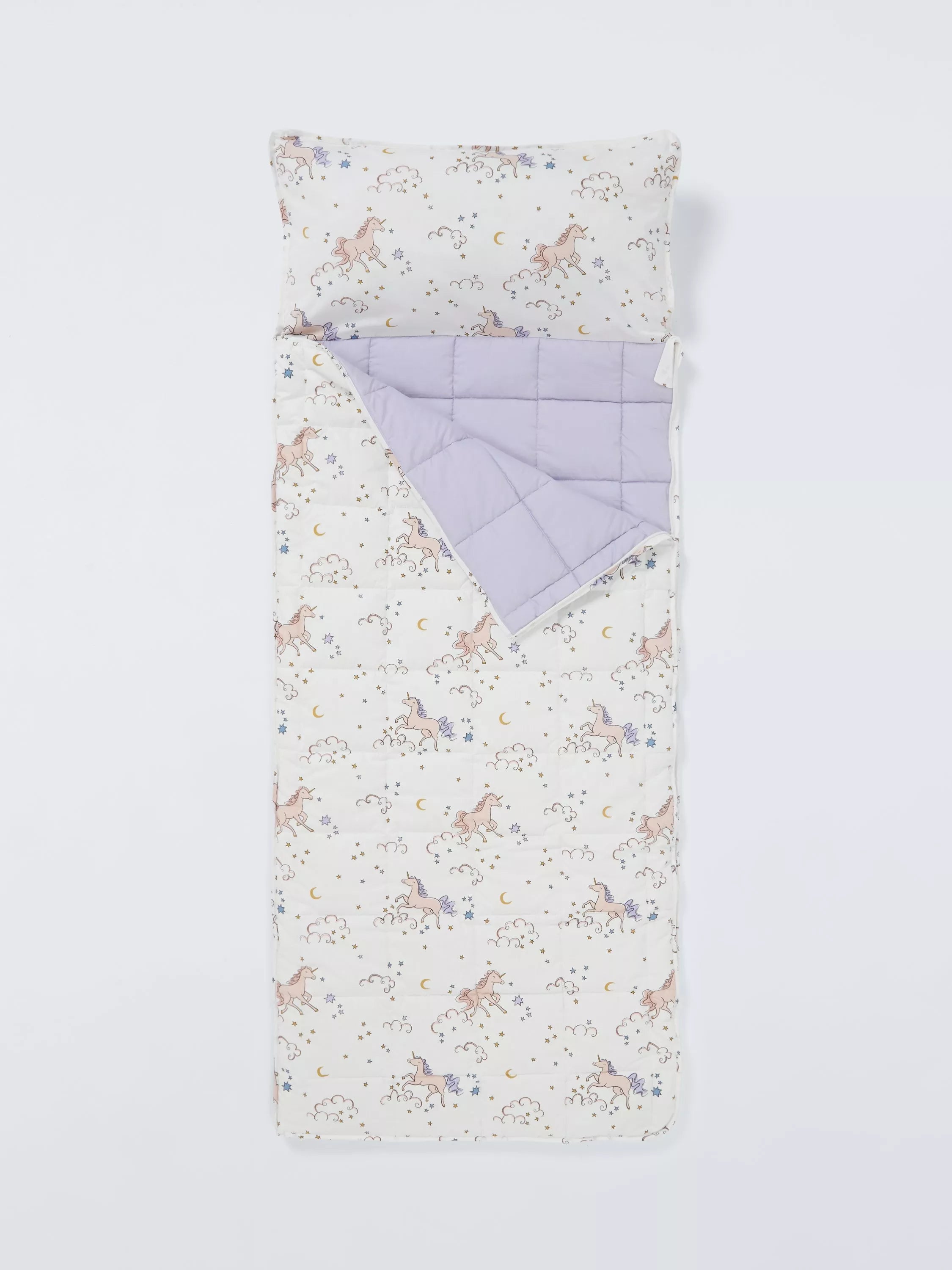 John Lewis Celeste Unicorn sleepover bag (British brand)