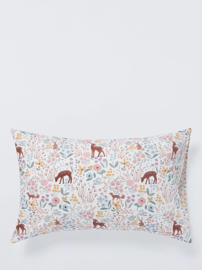 John Lewis floral ditsy duvet cover and pillowcase set single pink (British brand)