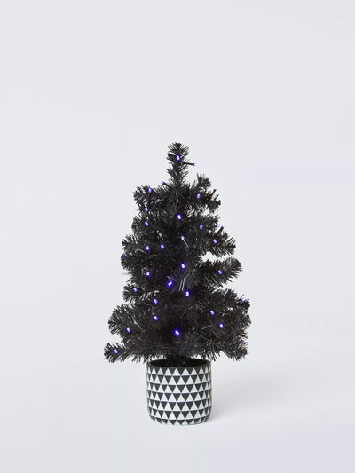 John Lewis John Lewis Pre-lit Potted Halloween Tree, Black, H50cm- Buy online at McGrocer