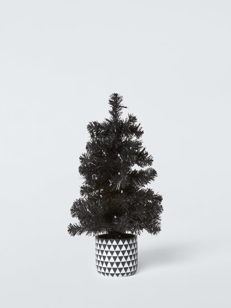 John Lewis black pre-lit potted Halloween tree H50cm, UK version
