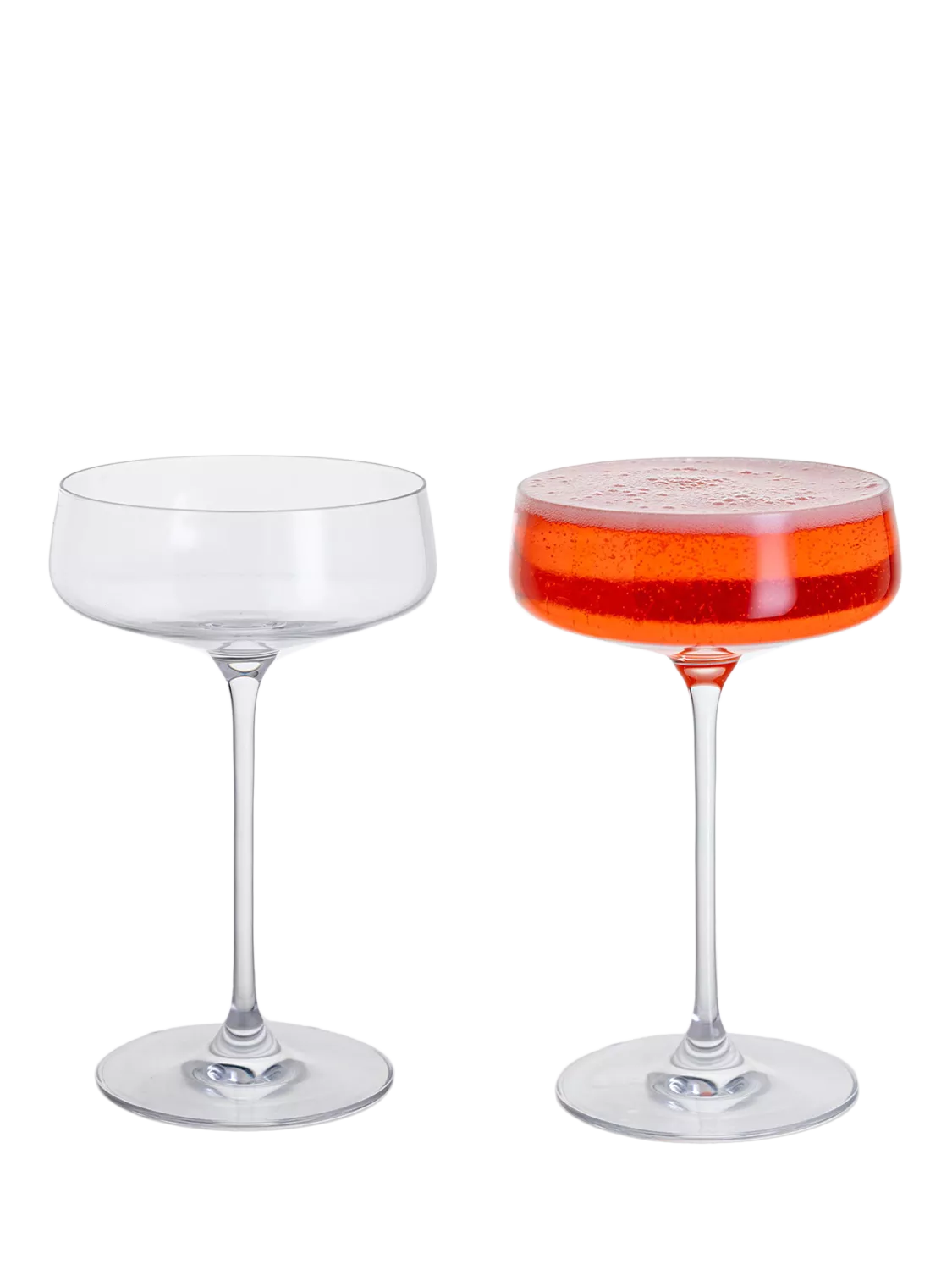 Dartington Crystal Elevate Coupe Saucer Cocktail Glasses Clear, set of 2, 300ml - British product