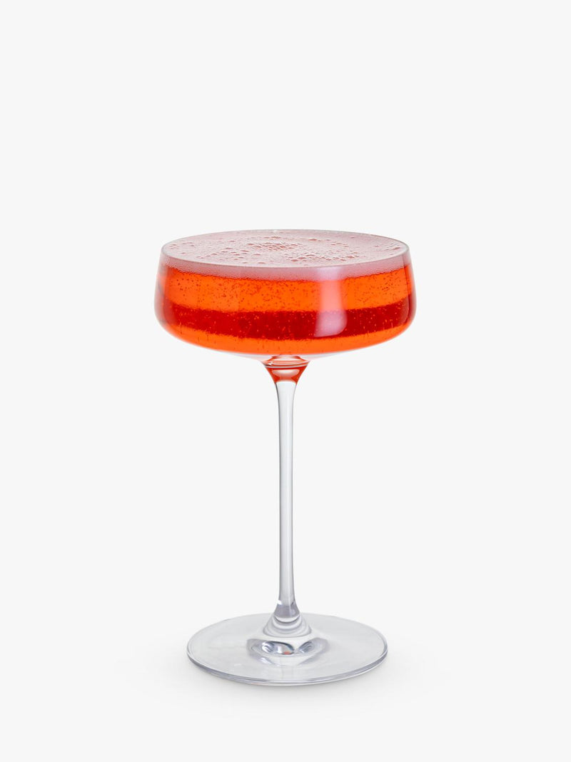 Dartington Crystal Elevate Coupe Saucer Cocktail Glasses Clear, set of 2, 300ml - British product