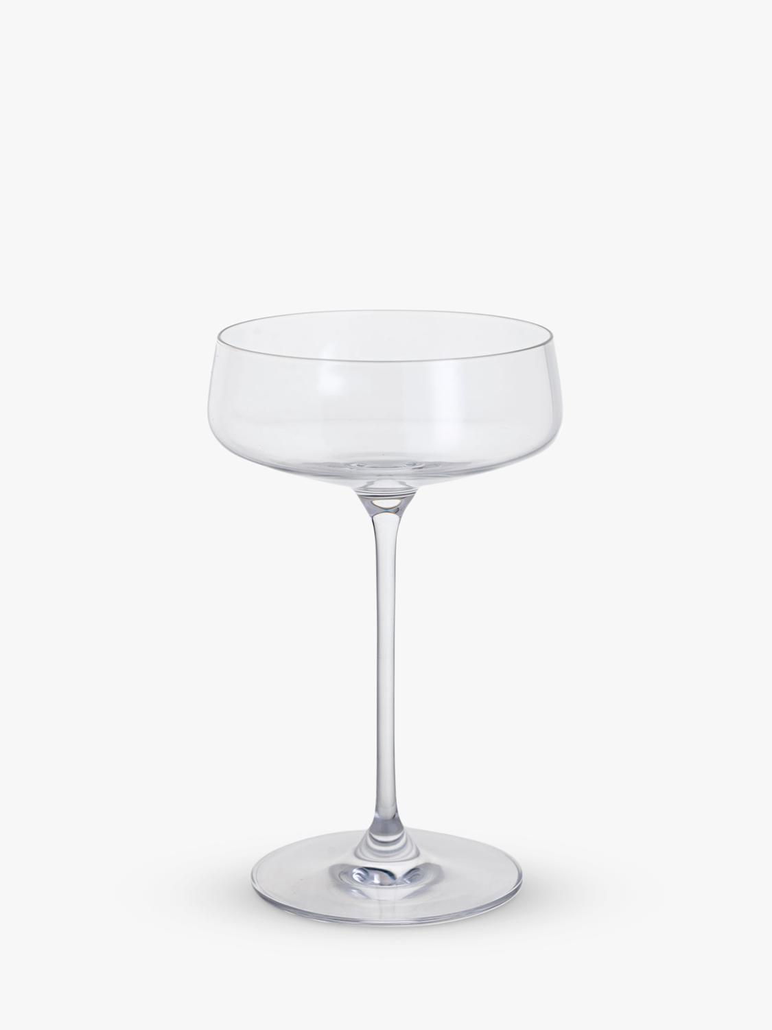 Dartington Crystal Elevate Coupe Saucer Cocktail Glasses Clear, set of 2, 300ml - British product