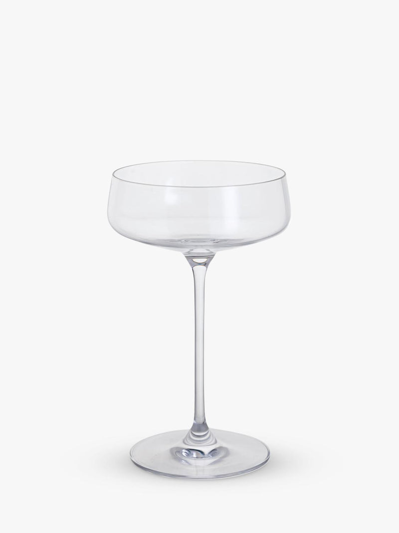 Dartington Crystal Elevate Coupe Saucer Cocktail Glasses Clear, set of 2, 300ml - British product