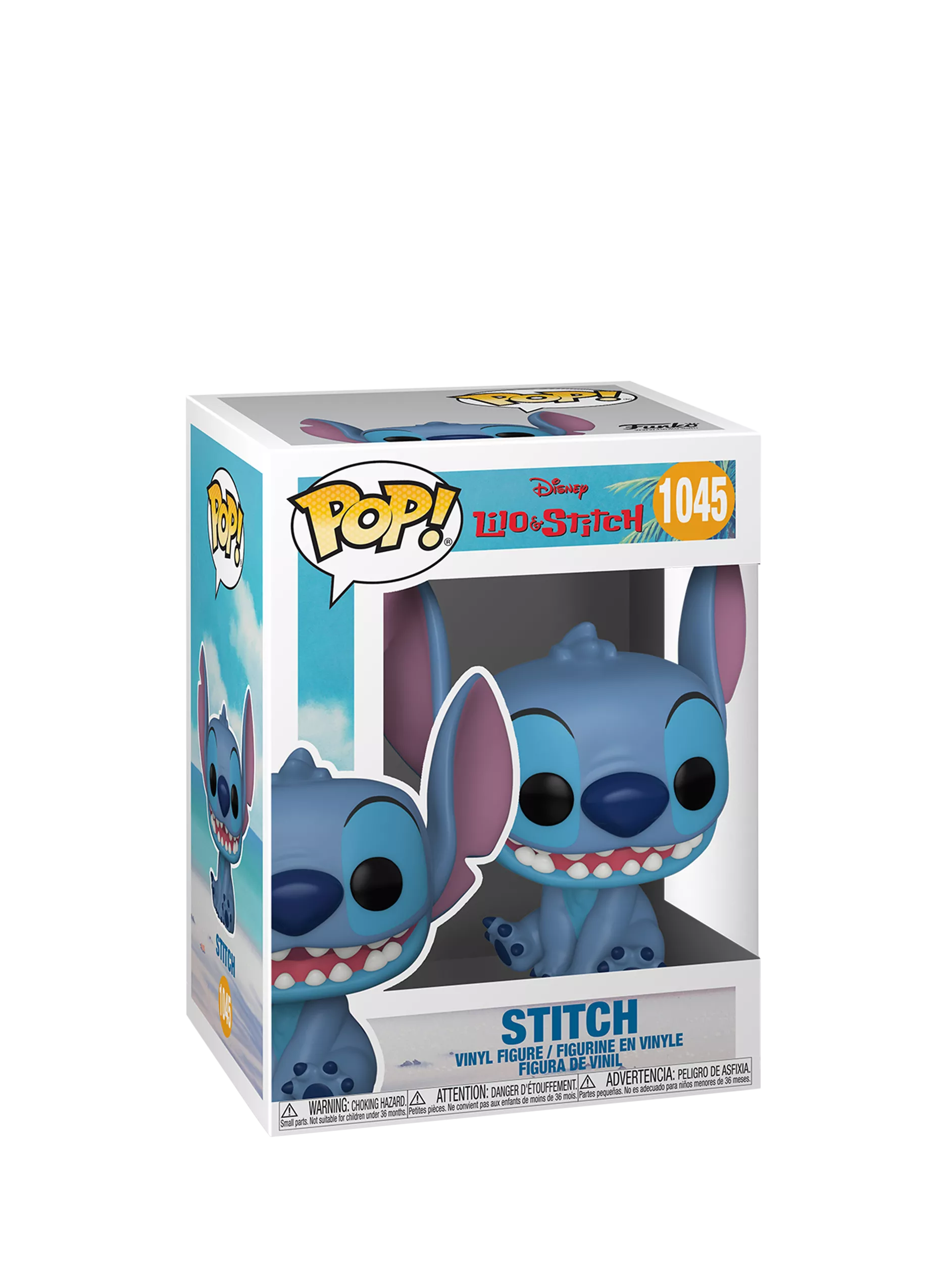 Disney Funko Stitch Smiling vinyl figure 4 inches tall - British product