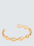 Jon Richard Polished Link Cuff Gold