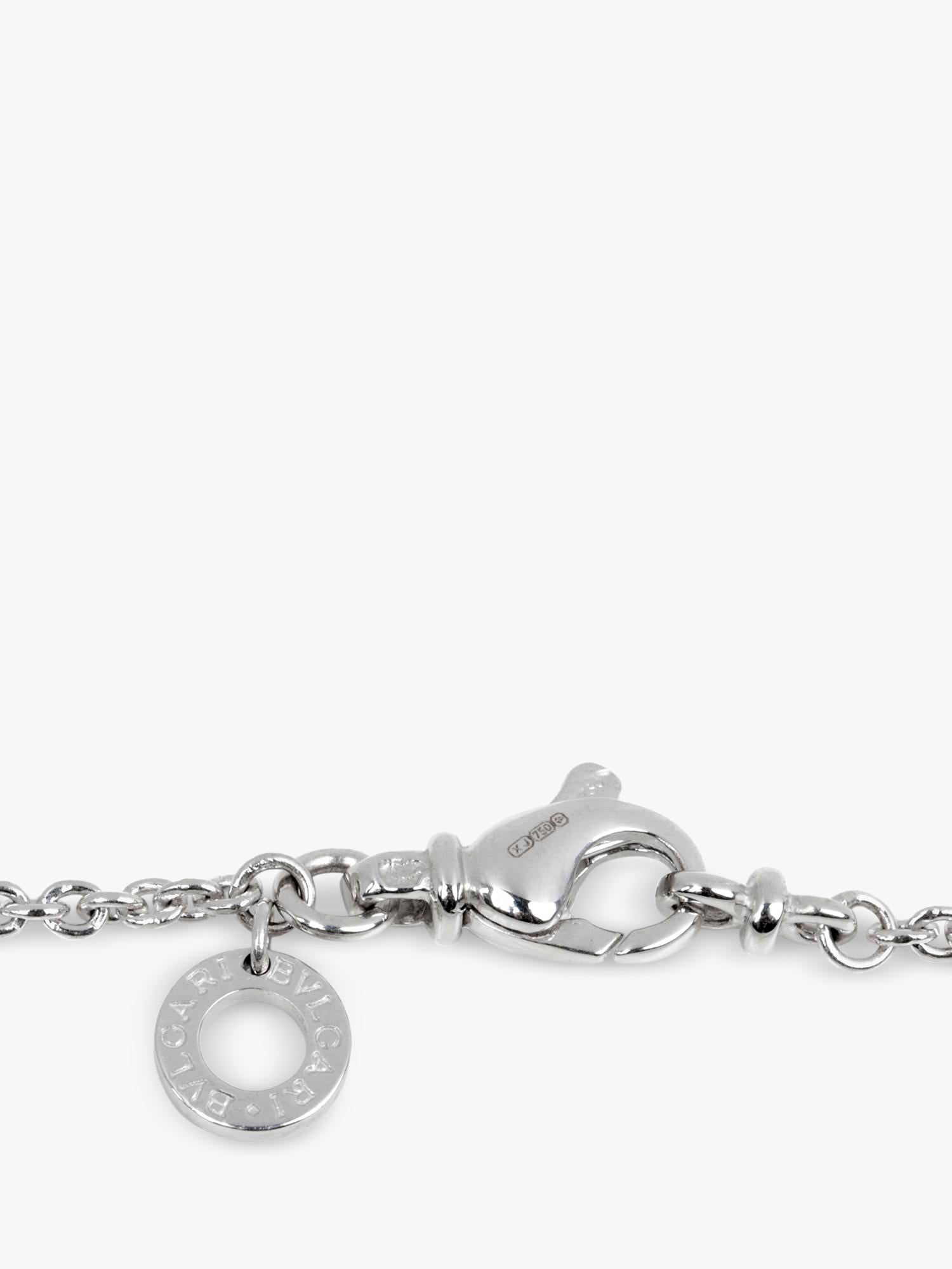 Pre-loved Bvlgari B.zero1 pendant necklace 18ct white gold, imported from the UK