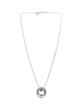 Pre-loved Bvlgari B.zero1 pendant necklace 18ct white gold, imported from the UK