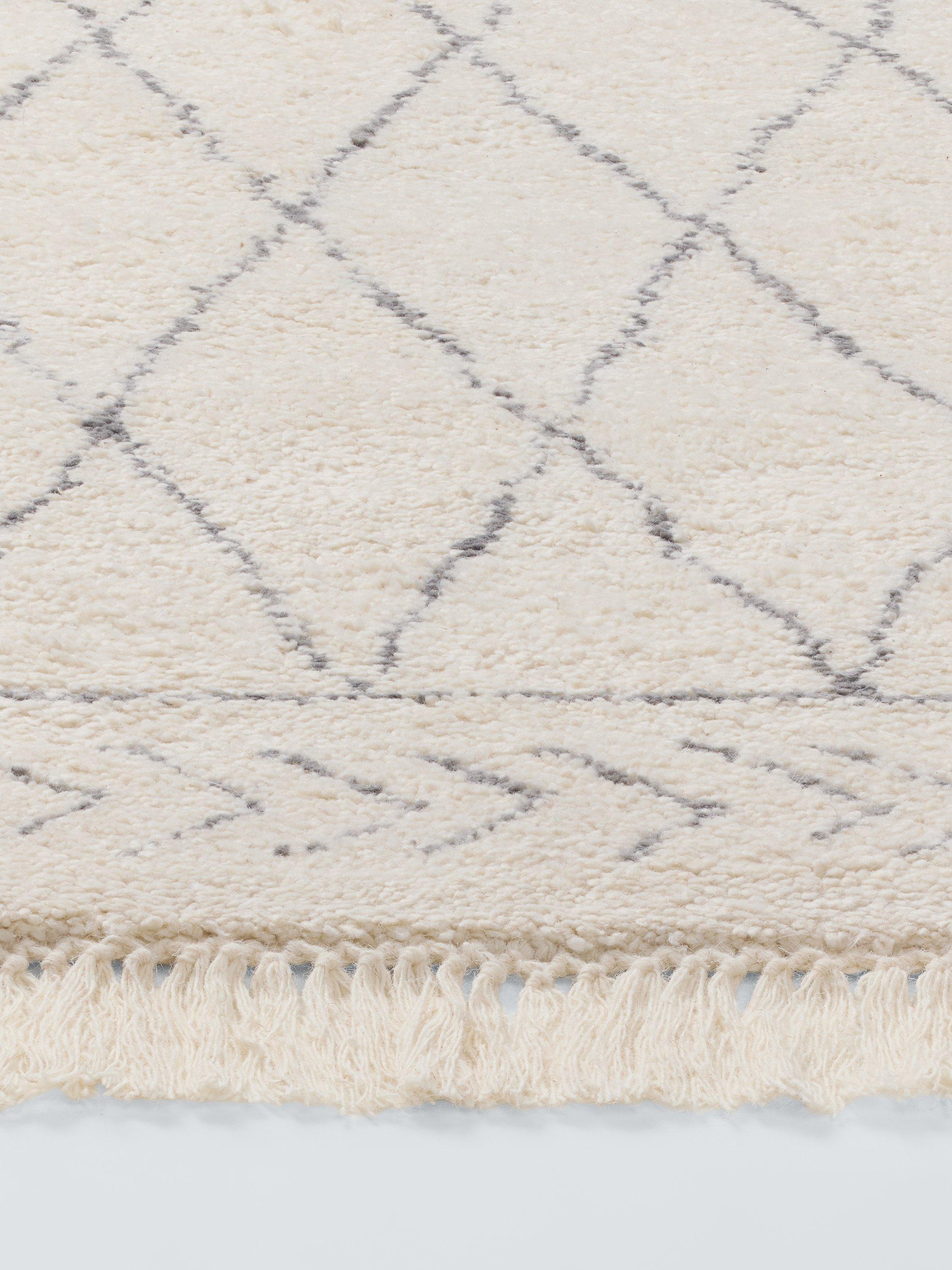 John Lewis rug cream Berber style hand knotted wool large, imported from the UK