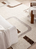 John Lewis geometric wool rug natural multi 180x120cm - British product