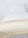 John Lewis cable knit patchwork baby blanket 80x100cm - British product