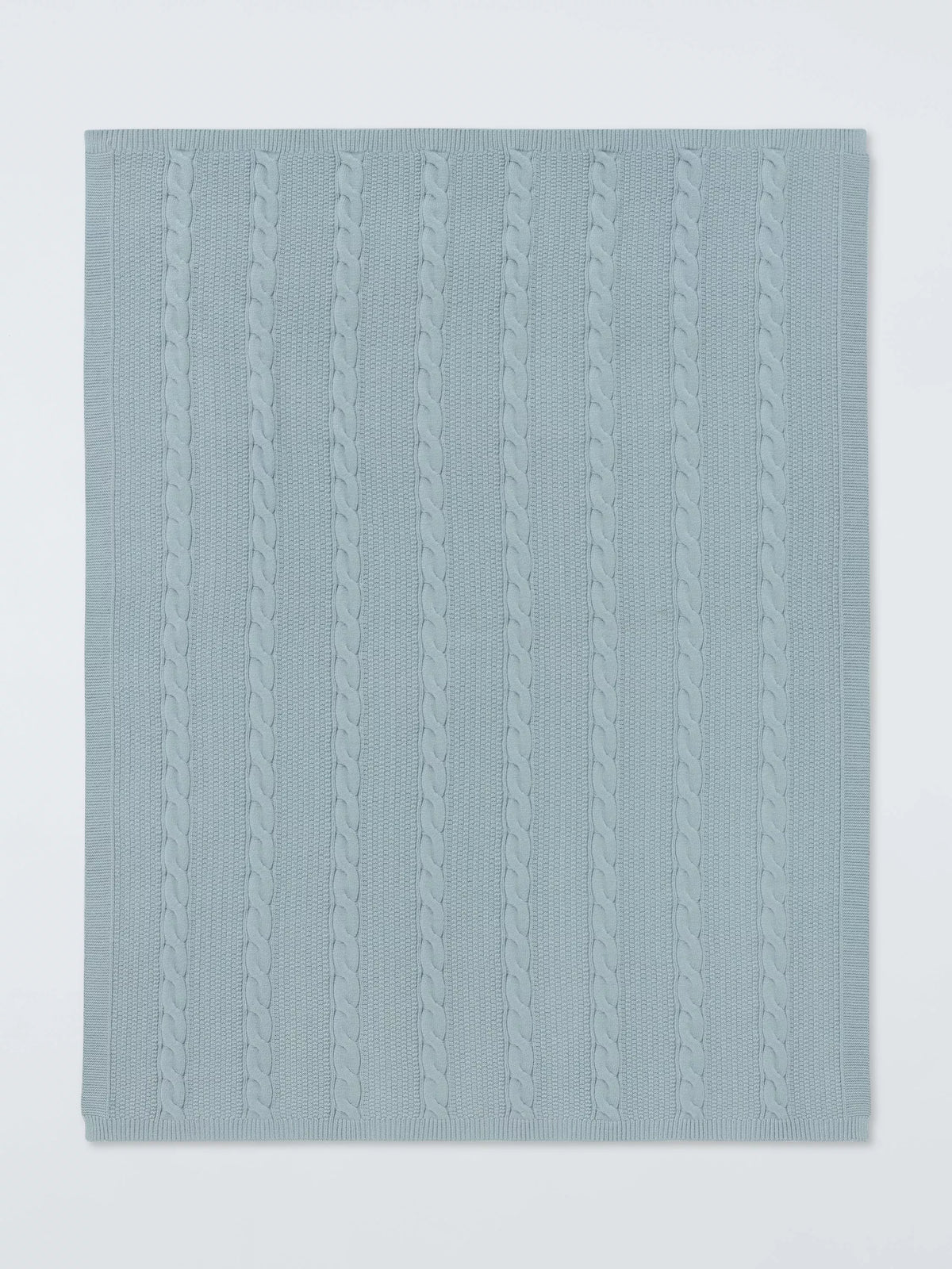 John Lewis baby blanket ice blue knitted (British brand)