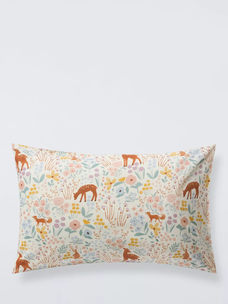 John Lewis pink reversible duvet set for cotbed - British product