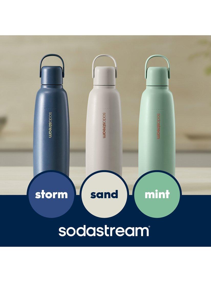 SodaStream stainless steel sparkling drinks bottle 900ml, UK version
