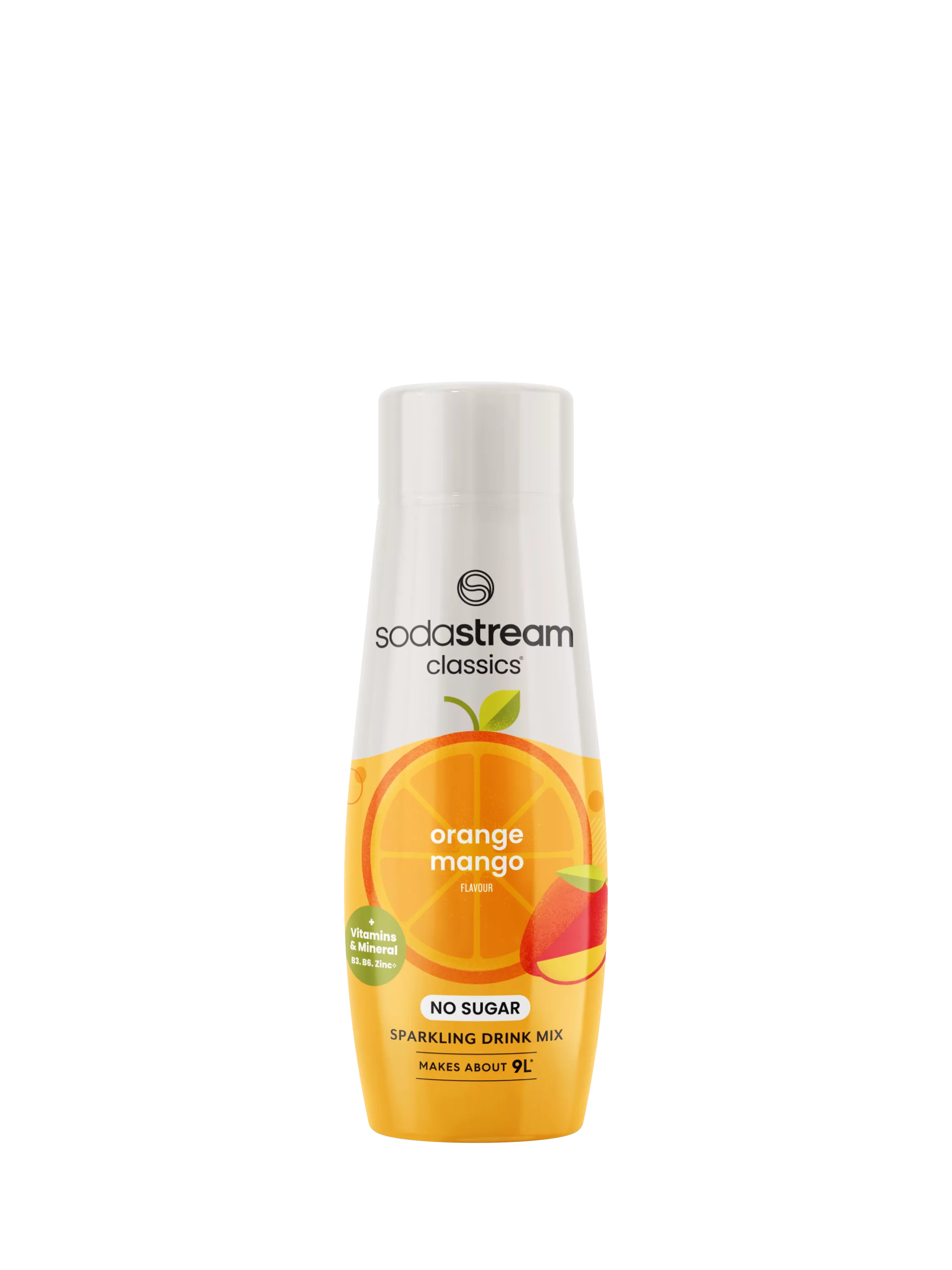 SodaStream drink mix Orange & Mango 440ml, imported from the UK