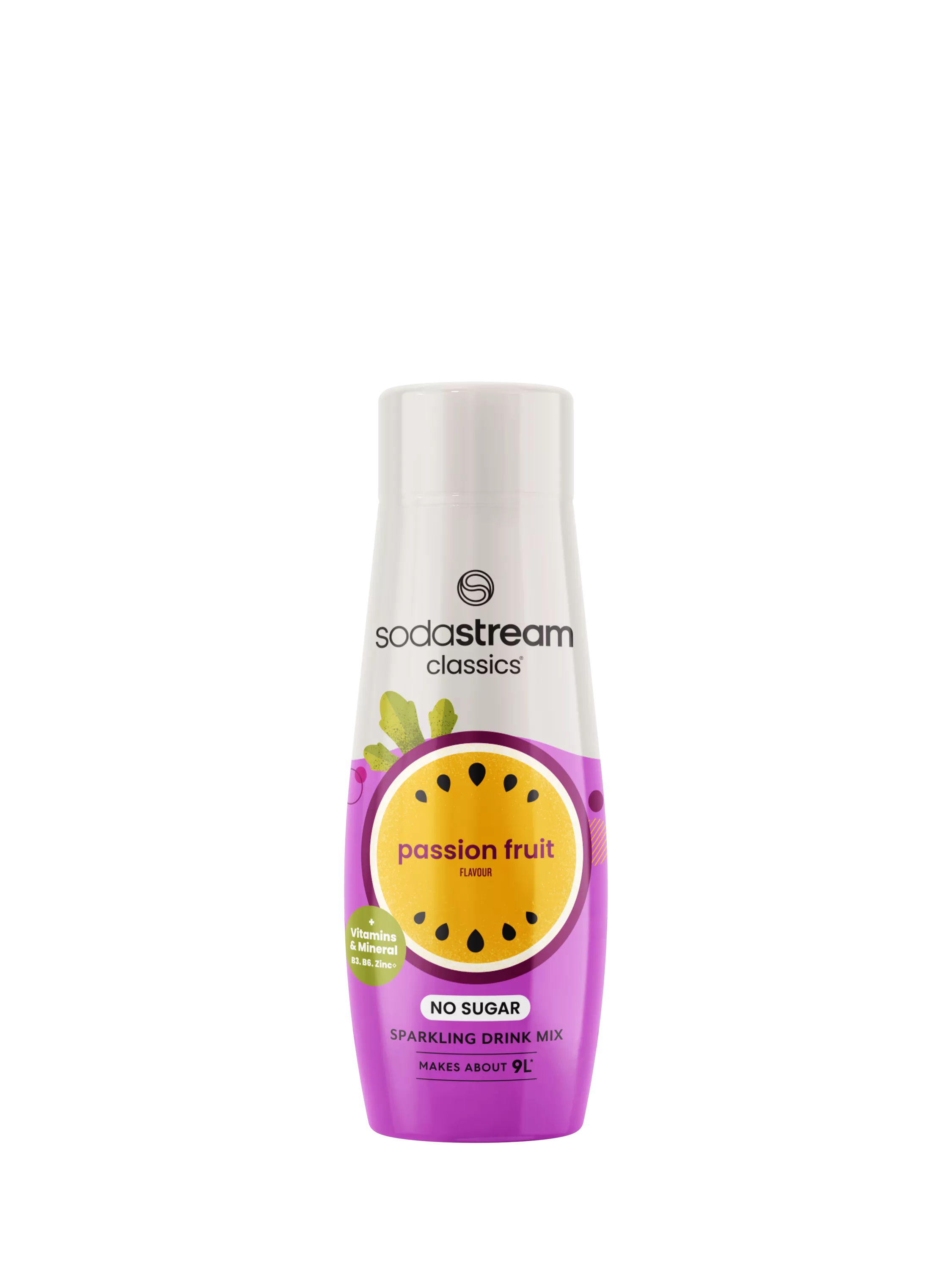 SodaStream passion fruit no sugar sparkling drink mix 440ml (British brand)