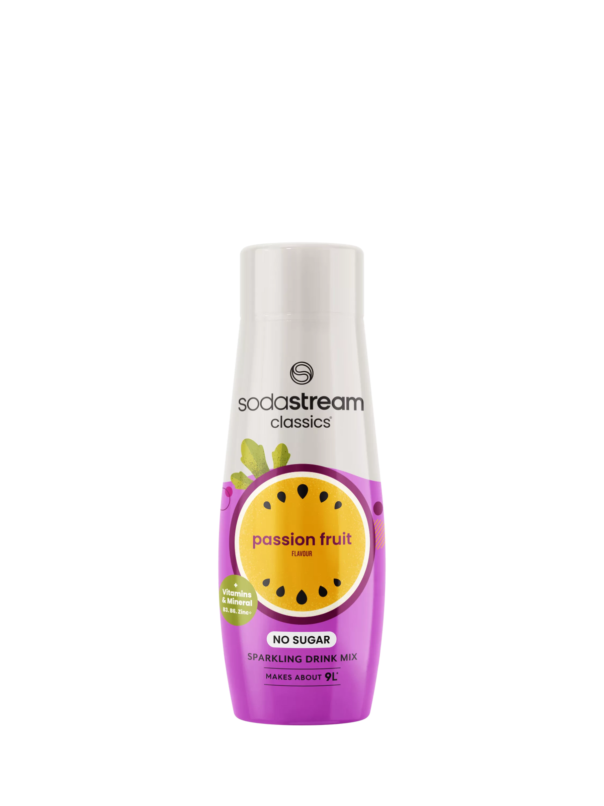 SodaStream passion fruit no sugar sparkling drink mix 440ml (British brand)
