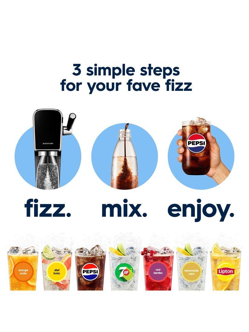 SodaStream Pepsi Max Mango drink mix 440ml, UK version