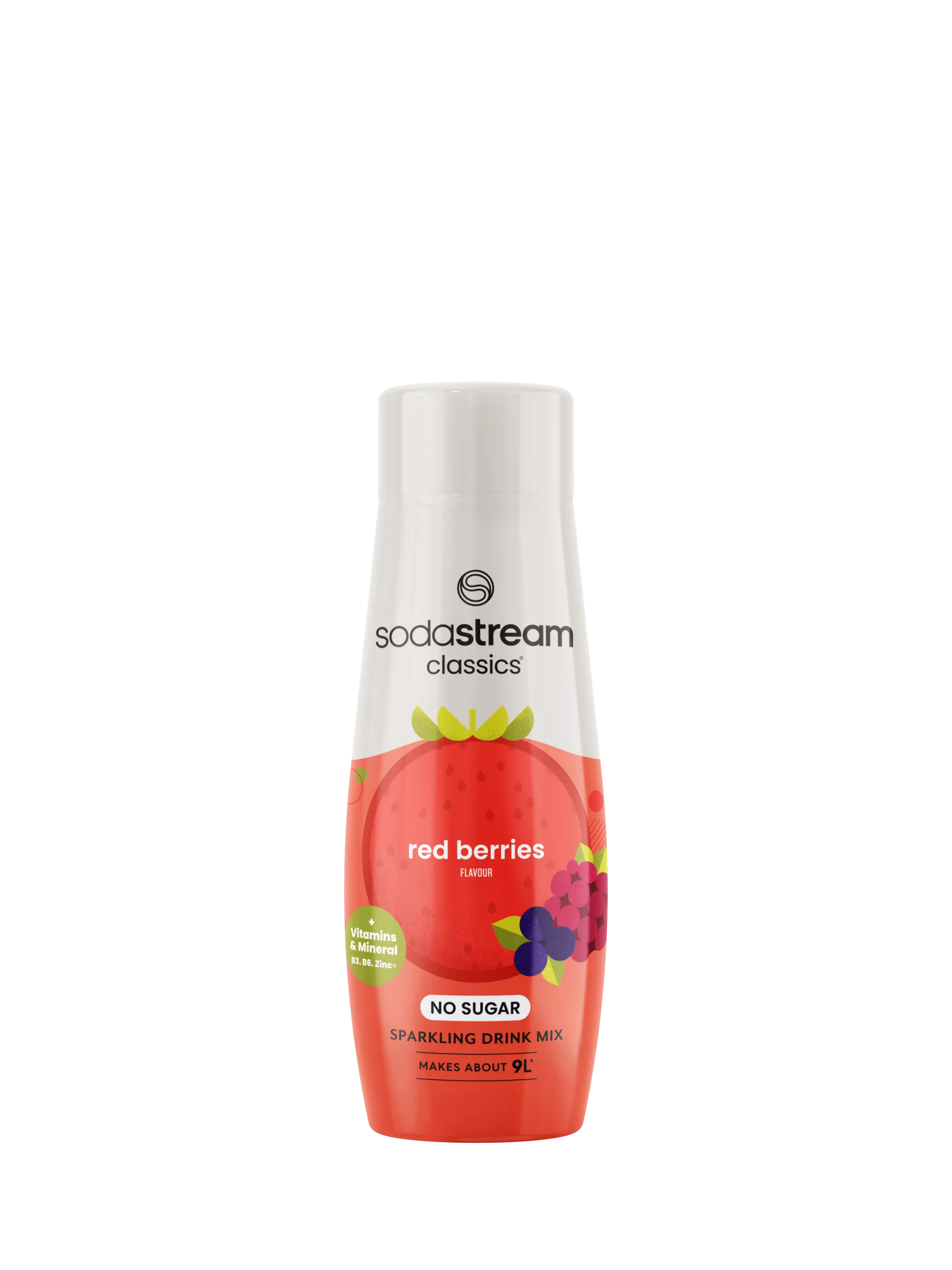 SodaStream drink mix No Sugar Red Berries 440ml - British product