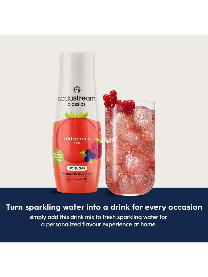 SodaStream drink mix No Sugar Red Berries 440ml - British product