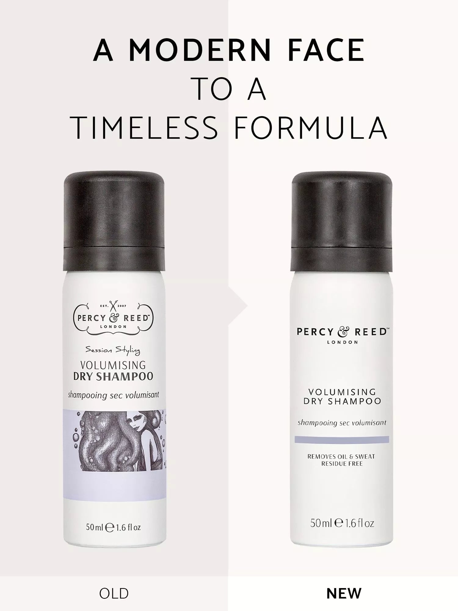 Percy & Reed Volumising Dry Shampoo 50ml, imported from the UK