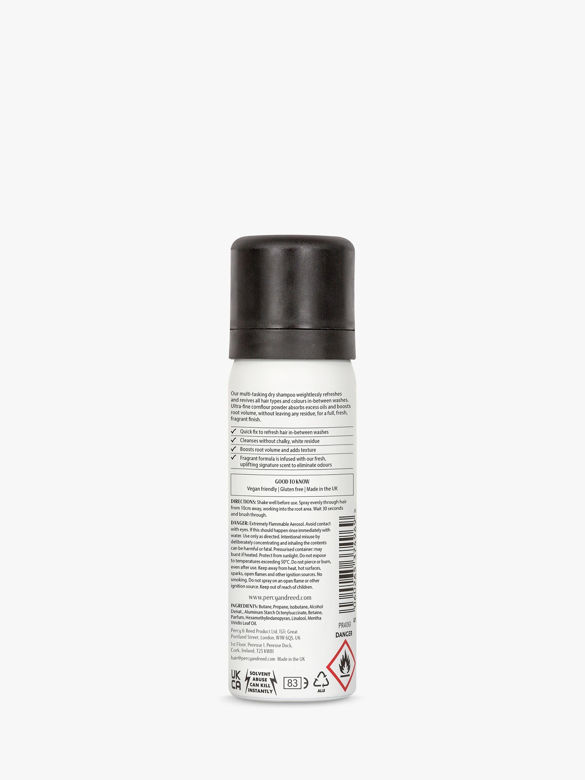 Percy & Reed Volumising Dry Shampoo 50ml, imported from the UK