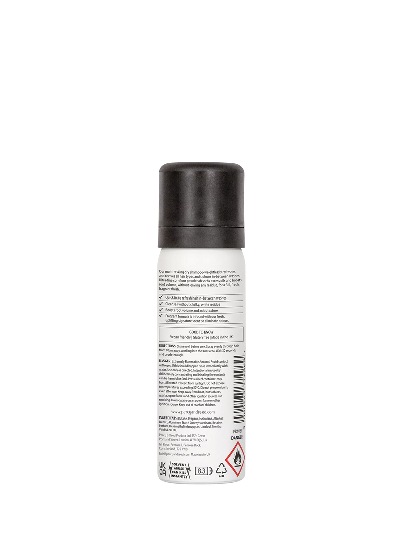 Percy & Reed Volumising Dry Shampoo 50ml, imported from the UK