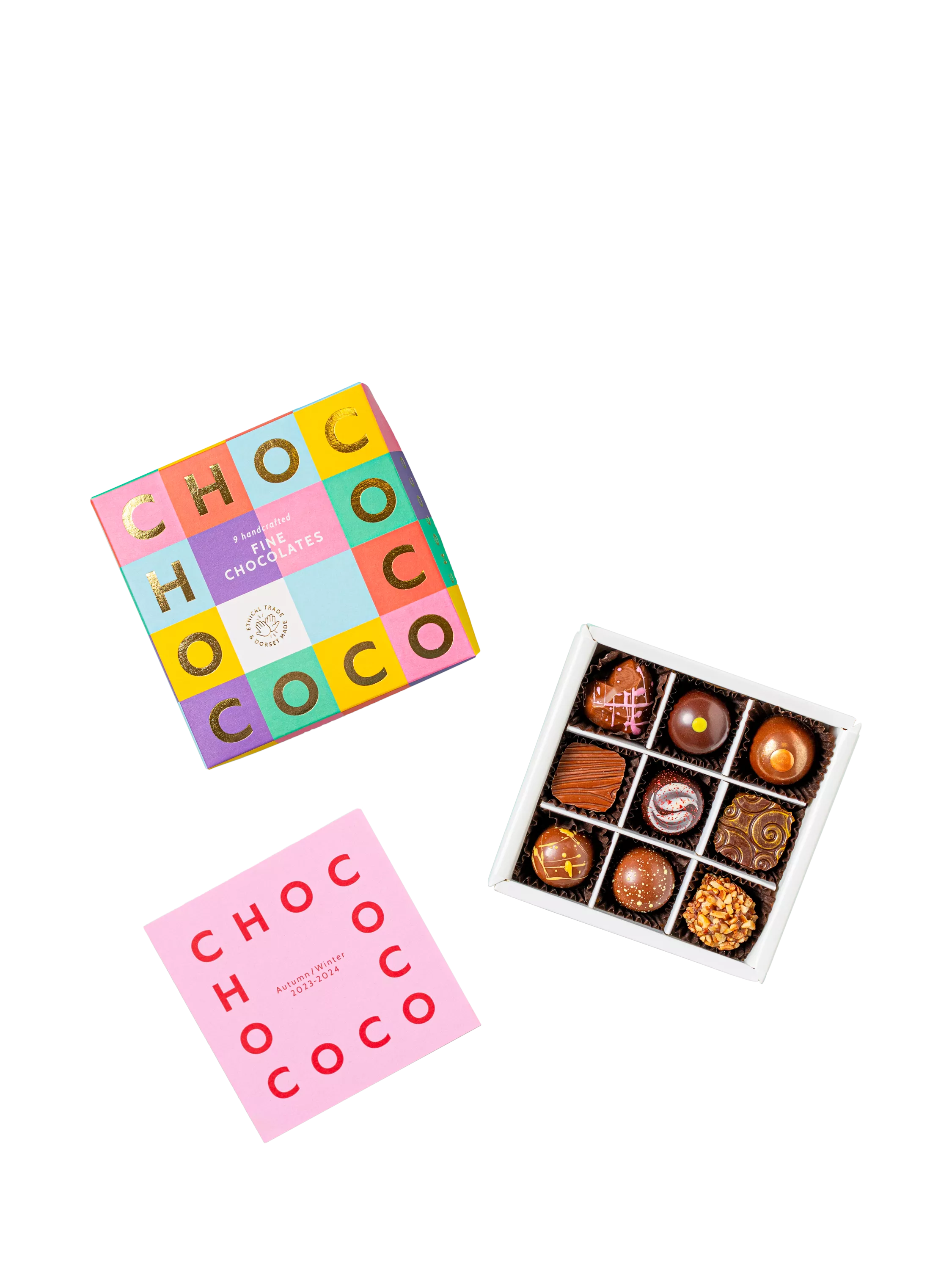 Chococo small chocolate collection box 90g, imported from the UK